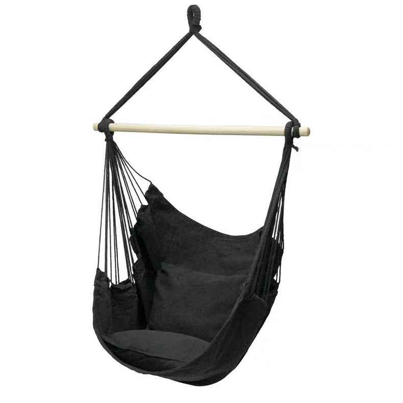 Portable Canvas Hammock Chair Indoor/Outdoor Swing Seat