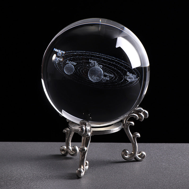 3D Solar System Crystal Ball Decoration