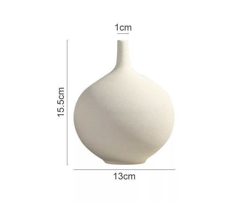 Flower Vase Artwork Home Decoration Furnishings Round