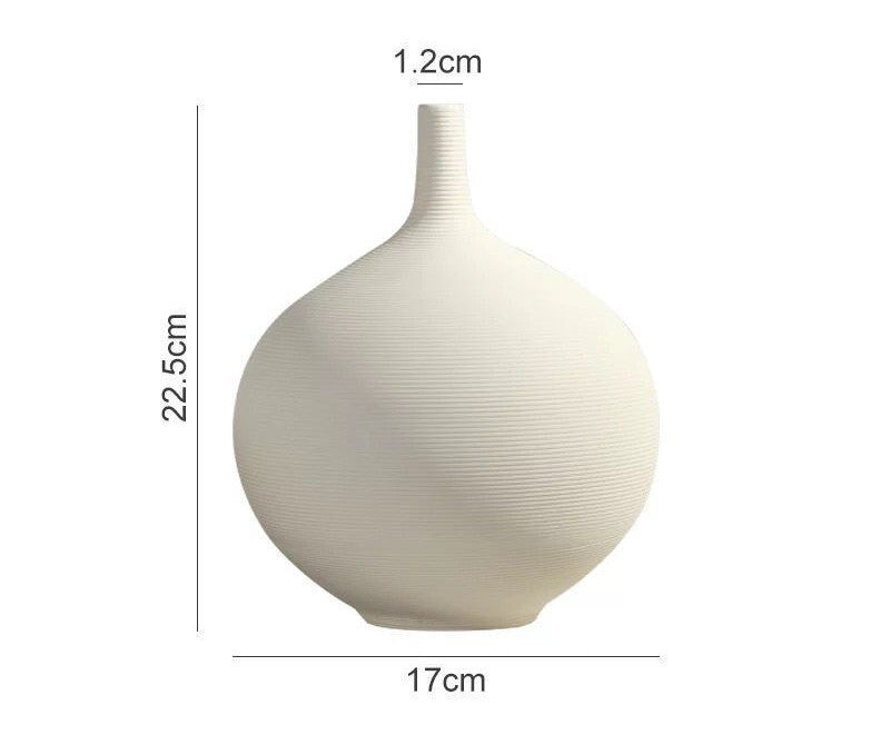 Flower Vase Artwork Home Decoration Furnishings Round