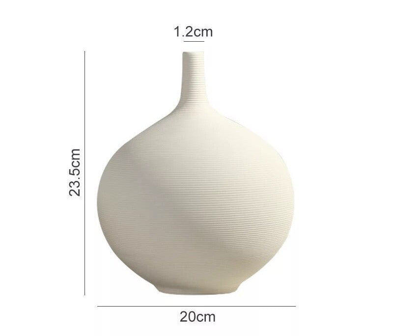 Flower Vase Artwork Home Decoration Furnishings Round