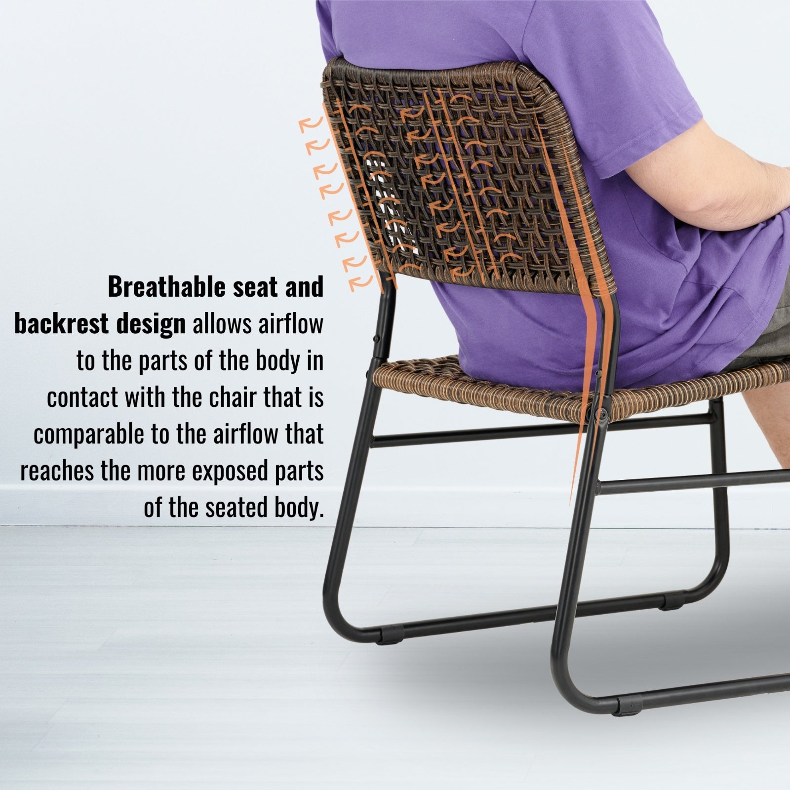 2-Person Outdoor Wicker Patio Set