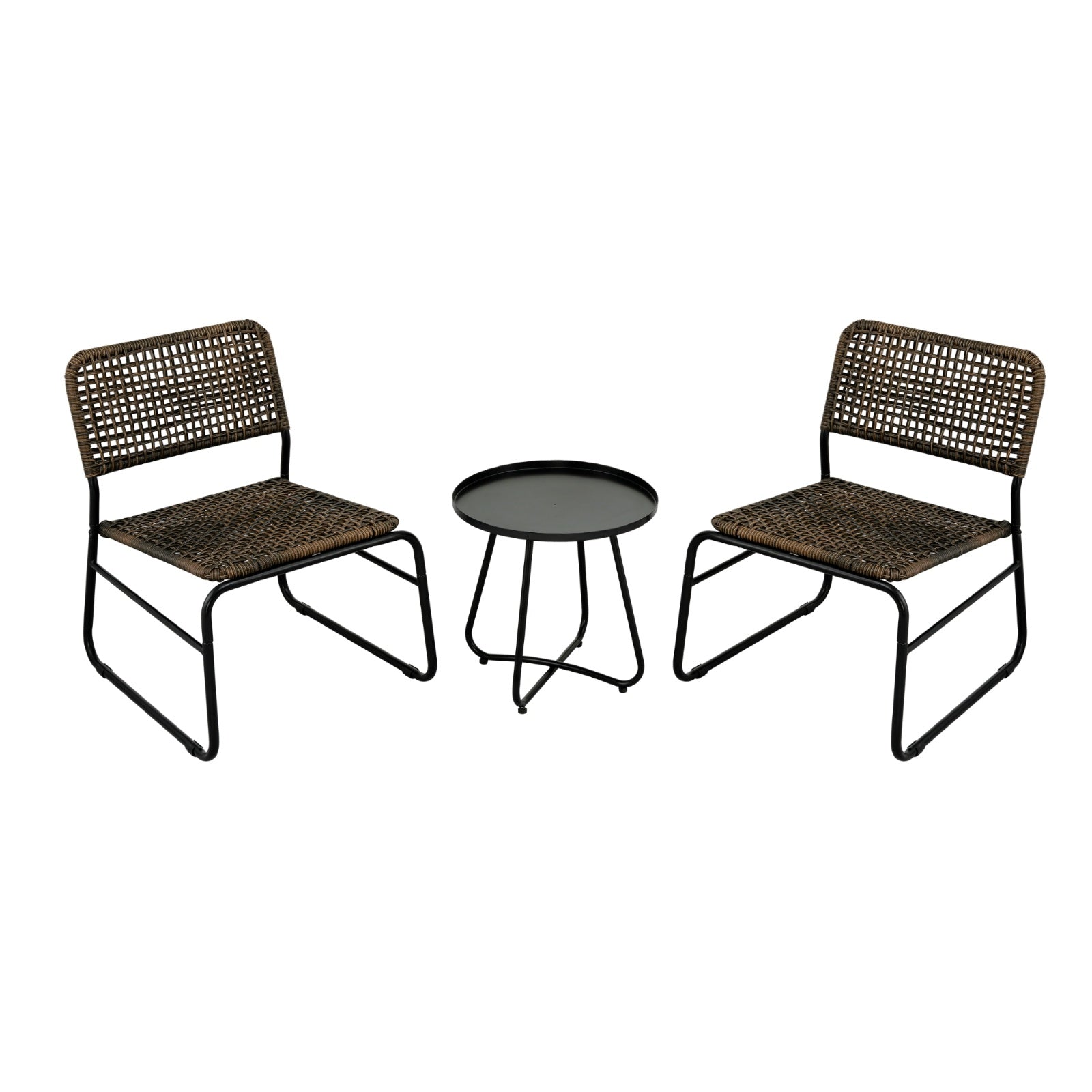 2-Person Outdoor Wicker Patio Set