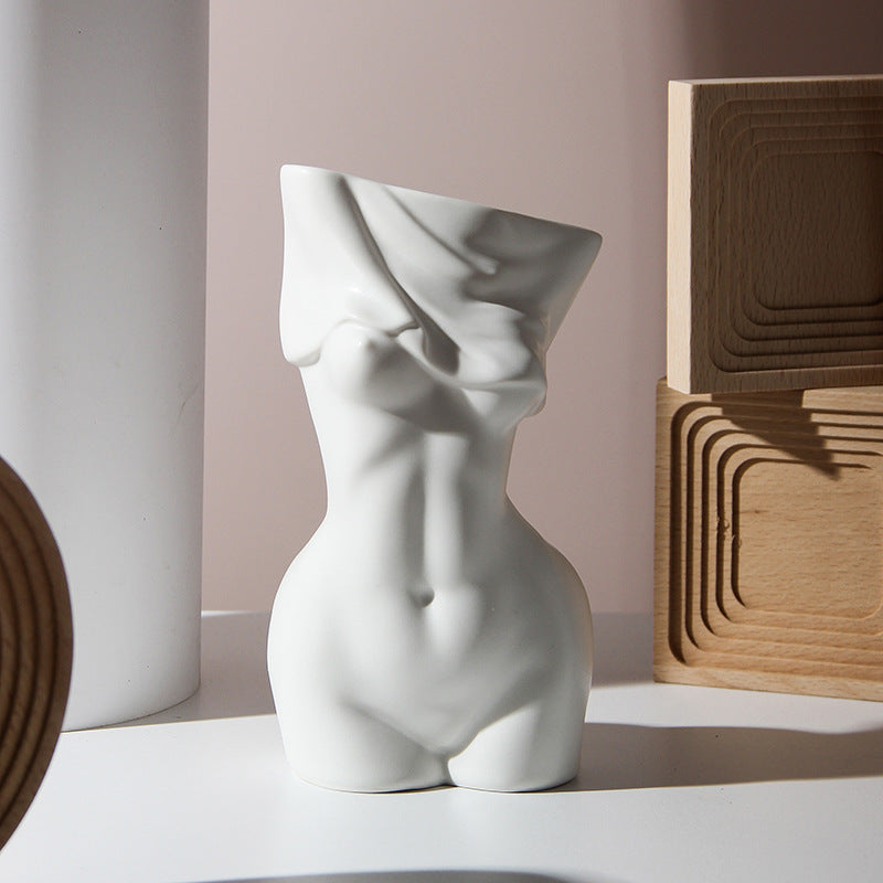 Ceramic Body Vase – Modern Home Decor