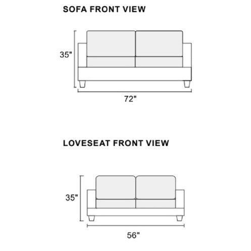 2-Piece Black Faux Leather Sofa Set Tufted