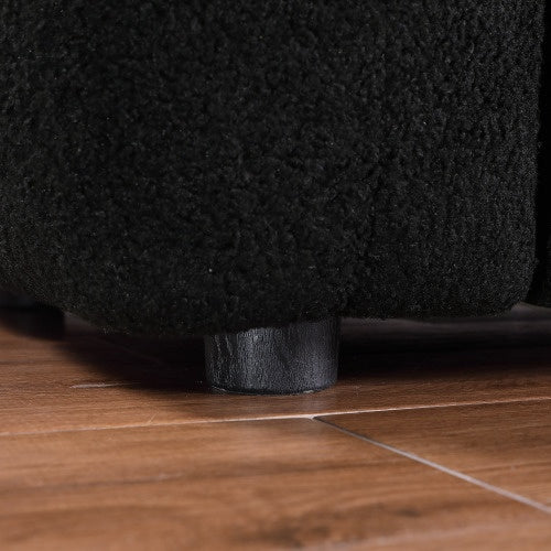 FAIF™ Marshmallow Boucle Sofa – 3-Seater Sofa with Plush Cushions and Rolled Arms