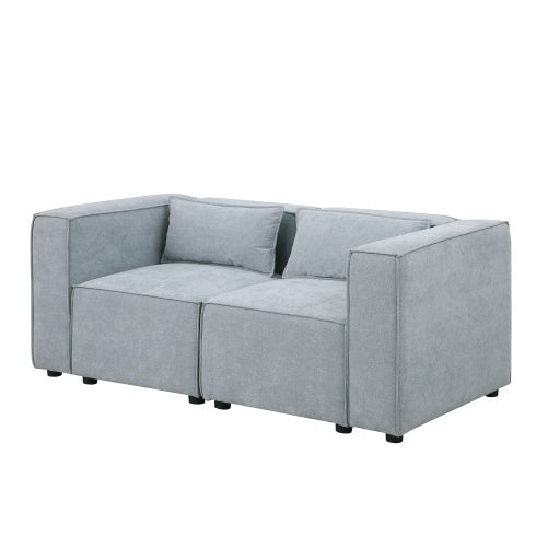 Modular Sofa BEIGE Chenille Fabric, Simple And Grand, The Seat And Back Is Very Soft.