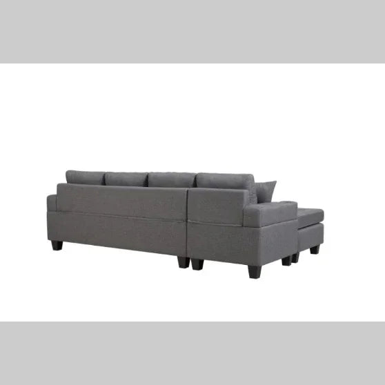 FAIF™ Fabric Sectional Sofa – Modern Living Room Couch with Cup Holders and Comfortable Backrest