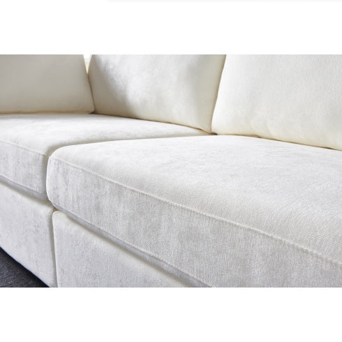 Modular Sofa Grey Chenille Fabric, Simple And Grand, The Seat And Back Is Very Soft.