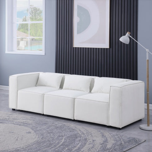 Modular Sofa BEIGE Chenille Fabric, Simple And Grand, The Seat And Back Is Very Soft.