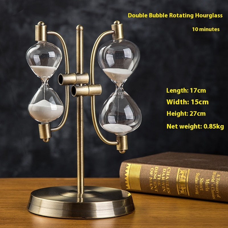 Wooden Hourglass Timer 15 Minutes Desk Study Room