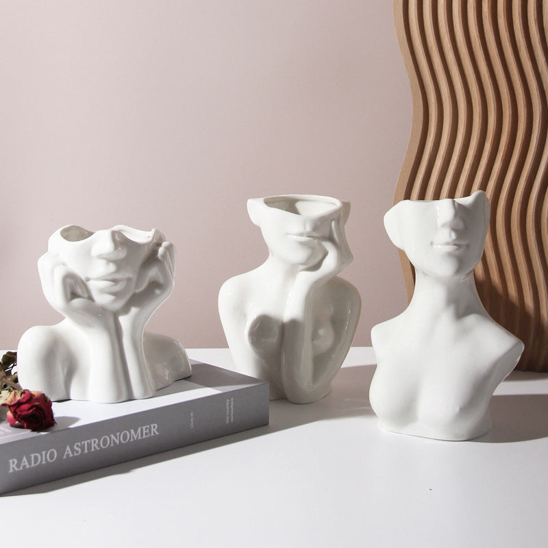 Ceramic Body Vase – Modern Home Decor