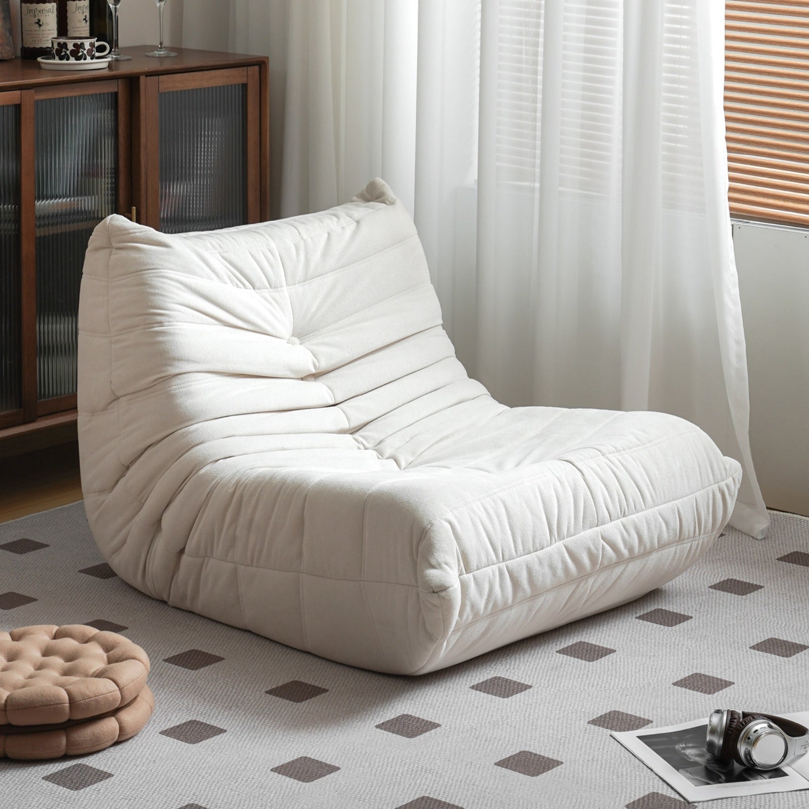 Armless Foam Bean Bag Chair – Waterproof & Comfy Lounger - FAIFCO
