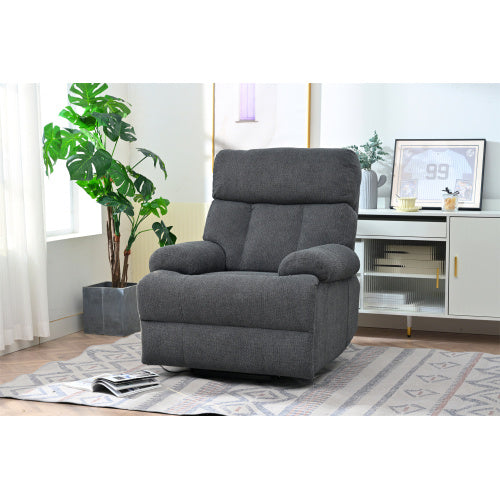FAIF™ Oversized Power Lift Recliner Chair for Elderly – Electric Fabric Recliner for Seniors with Remote Control, Side Pocket & Spacious Seat in Dark Gray