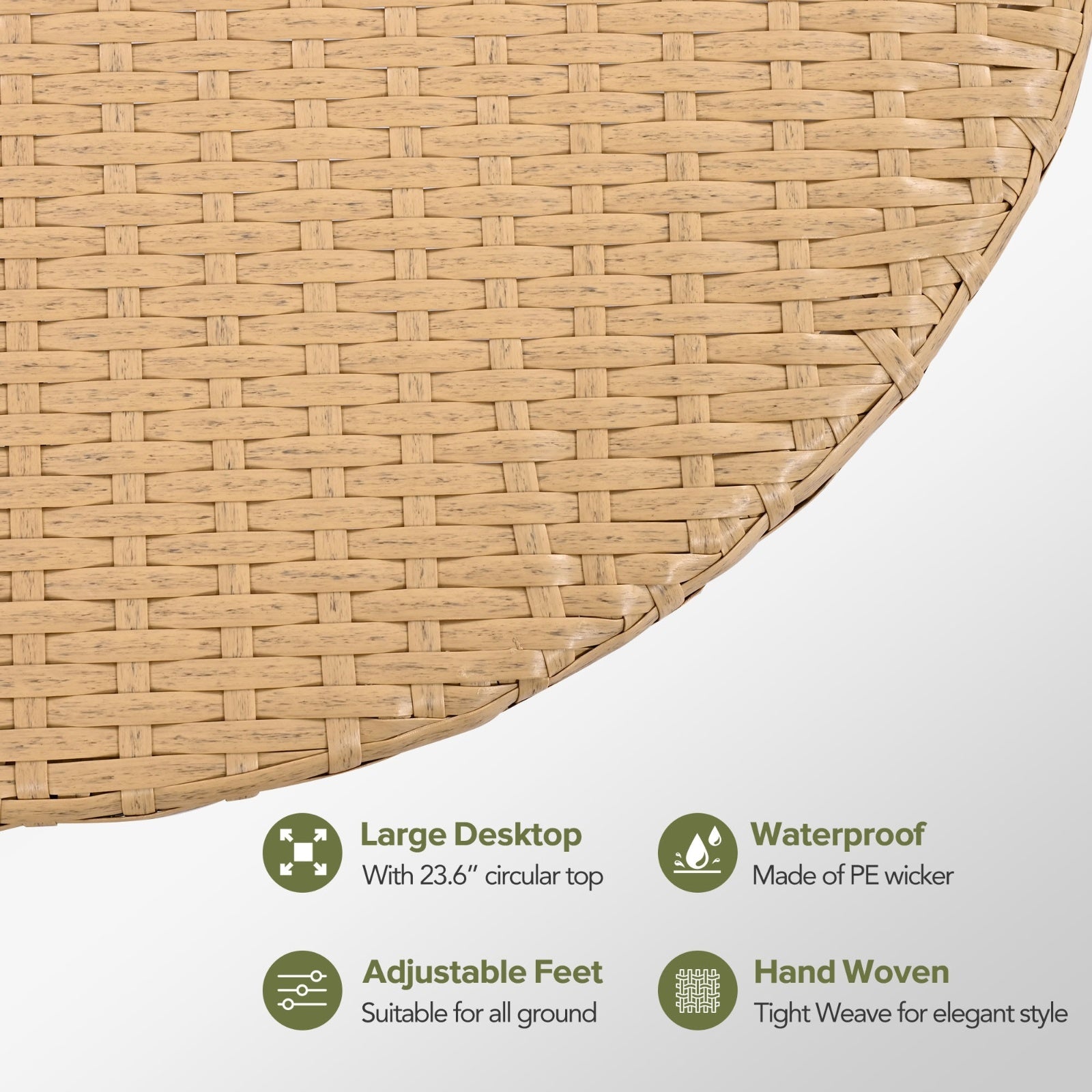 6-Piece Modular Wicker Patio Set with Cushions
