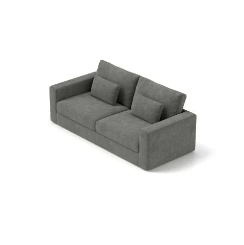 3-Seater Sofa for Living Room - Compressed Cushions & Detachable Cover