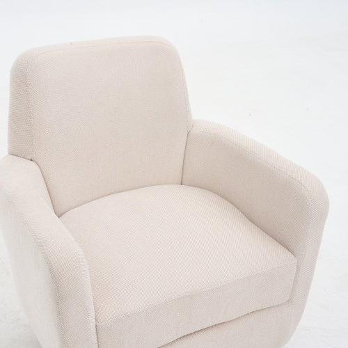 Swivel chair for bedroom with compact and stylish profile
