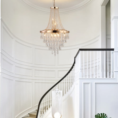 Luxury Golden Crystal Chandelier for Living & Dinin