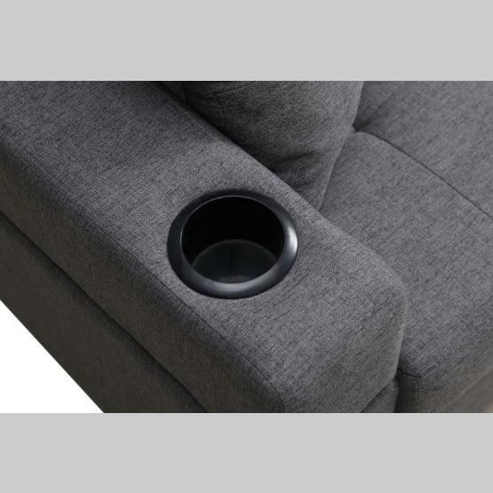FAIF™ Fabric Sectional Sofa – Modern Living Room Couch with Cup Holders and Comfortable Backrest