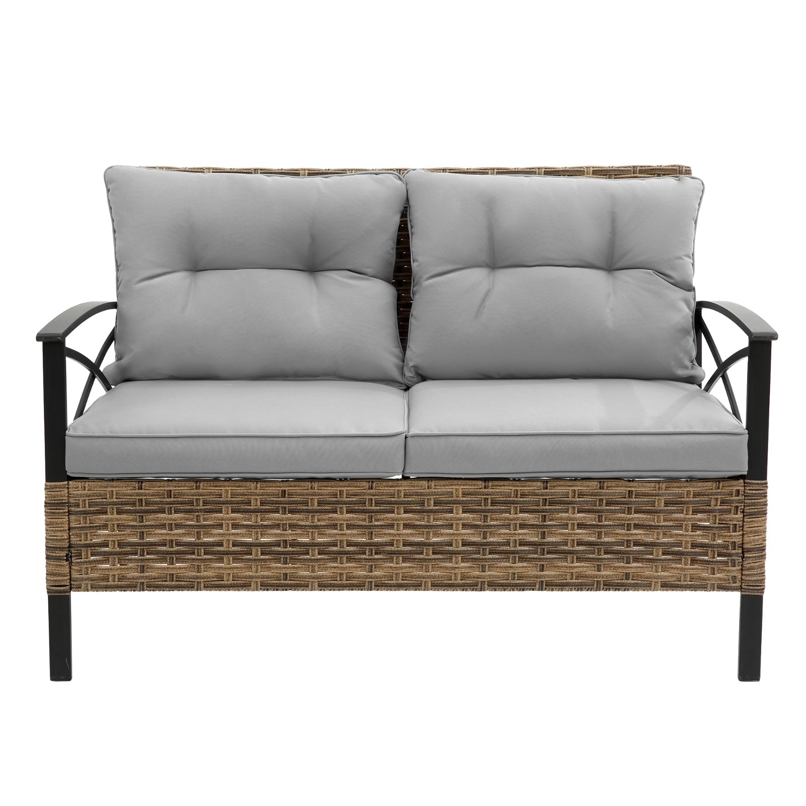 Patio 4Piece Sectional Sofa Set Outdoor Garden Furniture