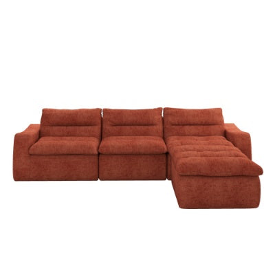 L-Shaped Modular Beanbag Sofa Modern & Comfy Design - FAIFCO
