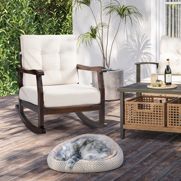 Outdoor Wood Rocking Chair