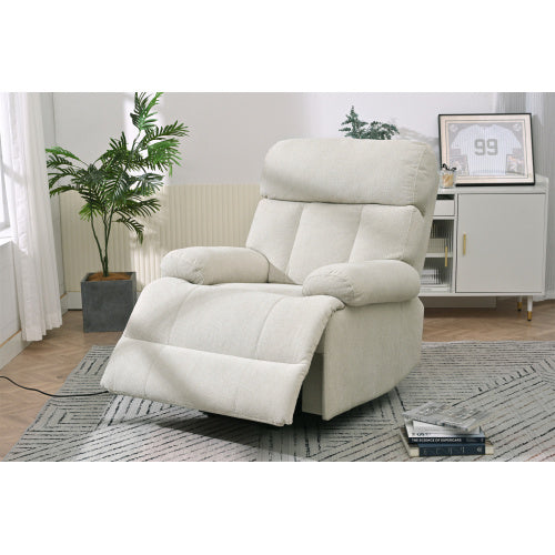 Oversized Power Lift Recliner Chair For Elderly, Electric Fabric Recliner Chair For Seniors, Home Theater Seating,Reclining Sofa Chair With Remote Control,Side Pocket ,Spacious Seat  Light Gray