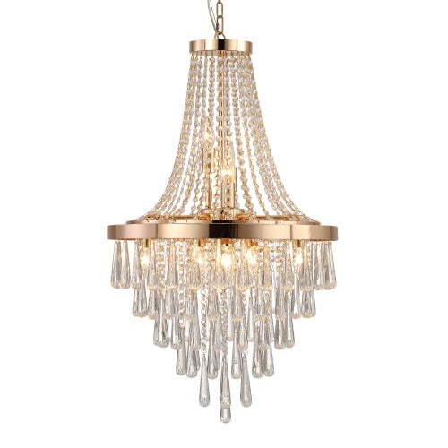 Luxury Golden Crystal Chandelier for Living & Dinin
