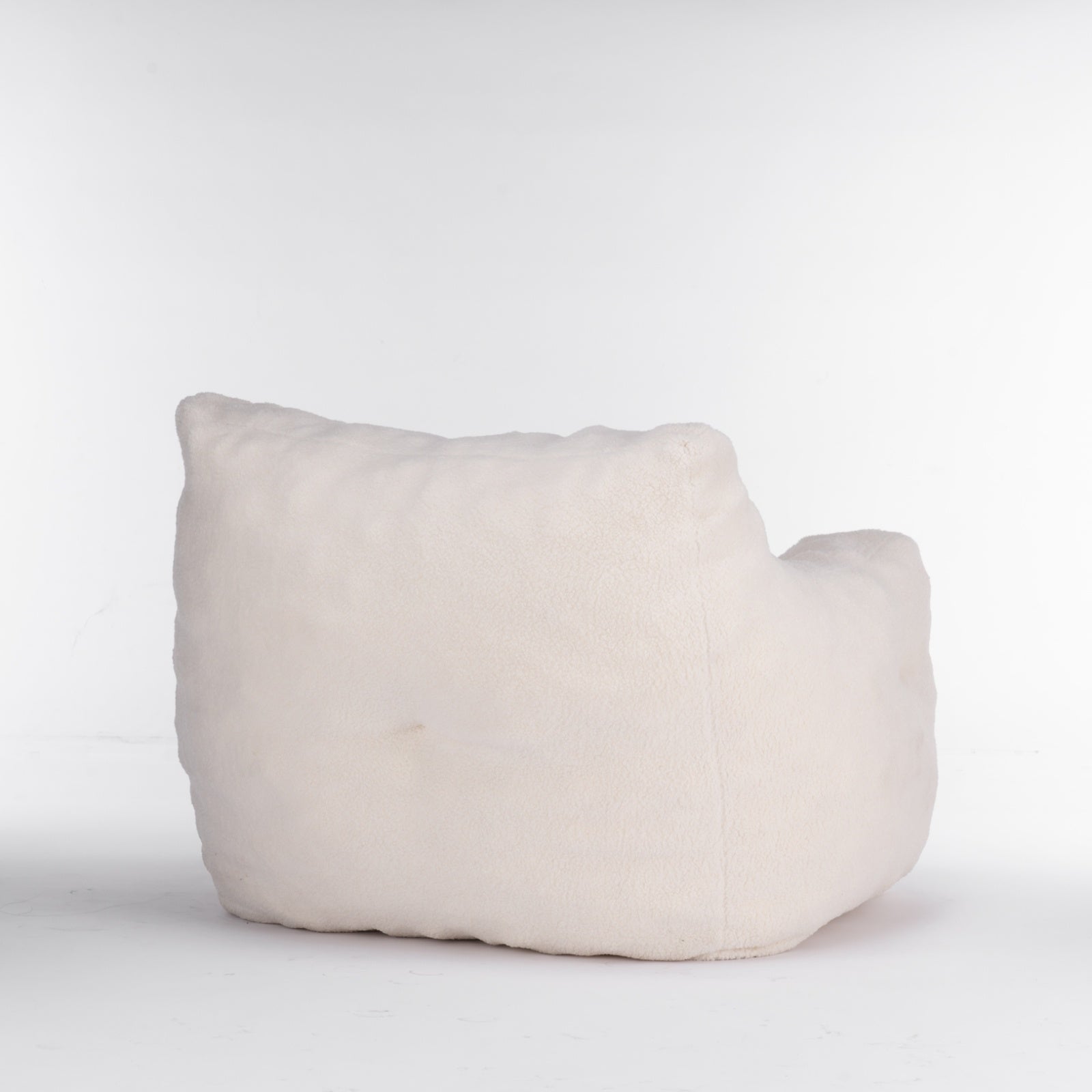 Ivory Teddy Tufted Bean Bag Chair – Soft & Cozy Seating