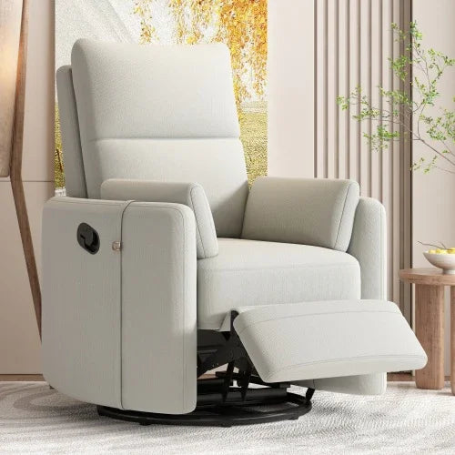 Upholstered Swivel Recliner Rocker