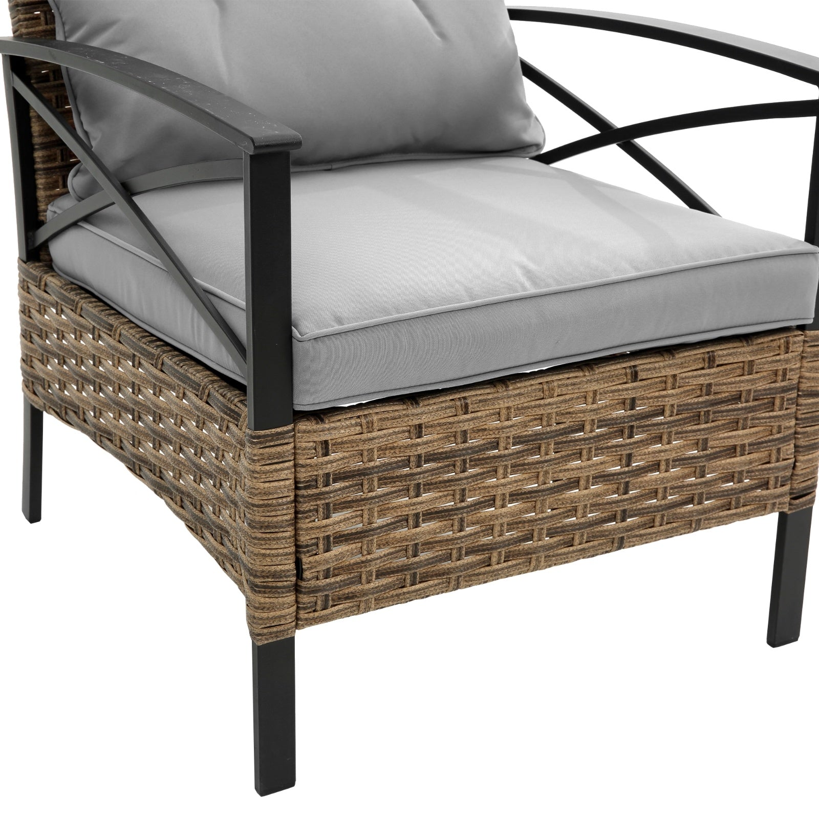 Patio 4Piece Sectional Sofa Set Outdoor Garden Furniture